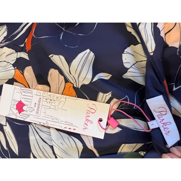 Anthropologie Parker Dress Moon Dance One Shoulder L Large NWT $348 - Picture 11 of 12